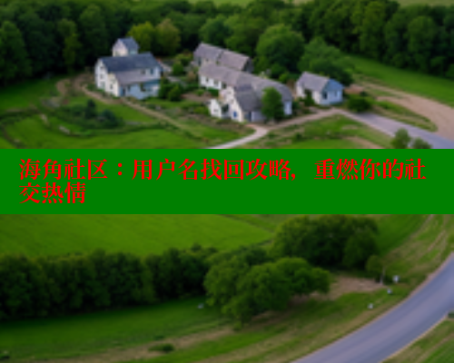 海角社区：用户名找回攻略，重燃你的社交热情