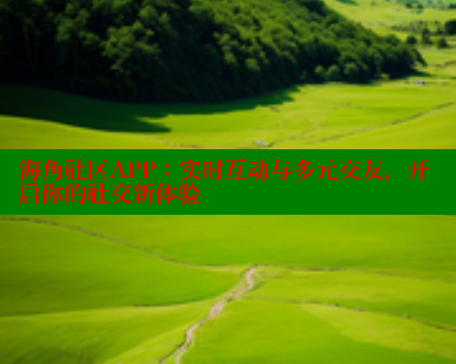 海角社区APP：实时互动与多元交友，开启你的社交新体验