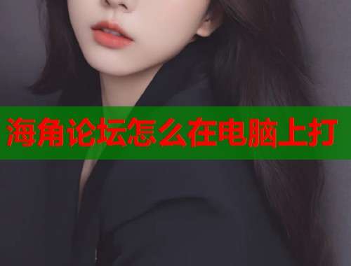 海角论坛怎么在电脑上打