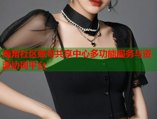 海角社区账号共享中心多功能服务与资源协同平台
