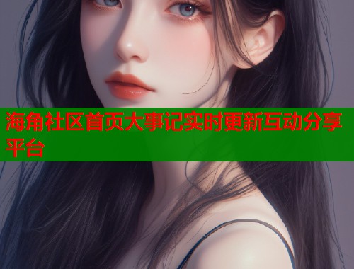 海角社区首页大事记实时更新互动分享平台